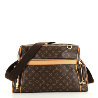 Louis Vuitton Sac Squash Handbag Monogram Canvas