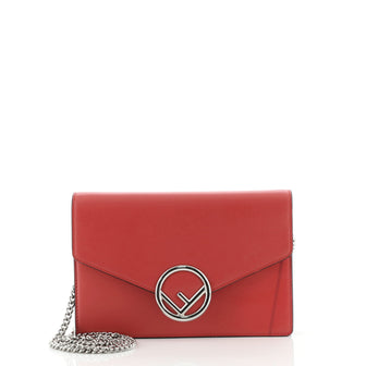 Fendi Kan I F Wallet On Chain Leather