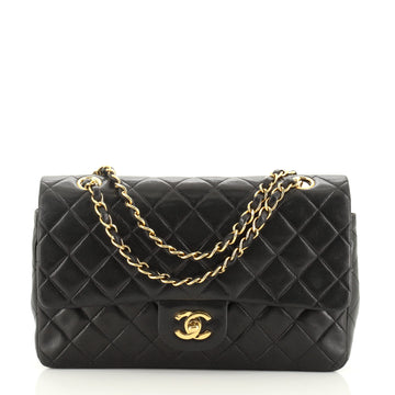 Chanel Vintage Classic Double Flap Bag Quilted Lambskin Medium