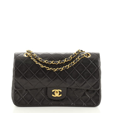 Chanel Vintage Classic Double Flap Bag Quilted Lambskin Medium