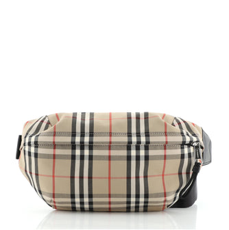 Burberry Bum Bag Vintage Check Canvas Medium