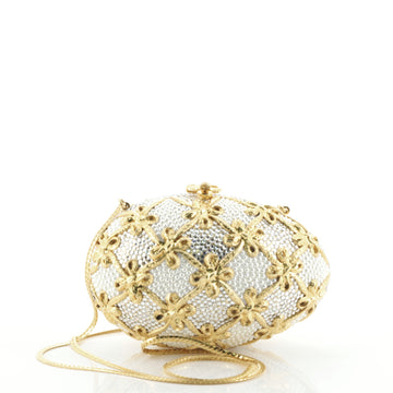 Judith Leiber Egg Minaudiere Crystal Small