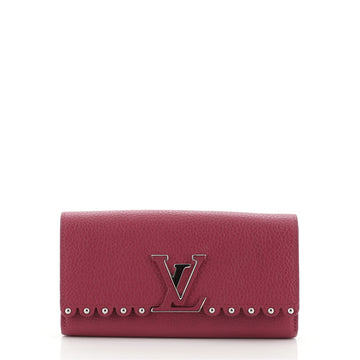 Louis Vuitton Capucines Wallet Studded Leather
