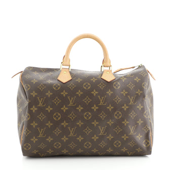 Louis Vuitton Speedy Handbag Monogram Canvas 35