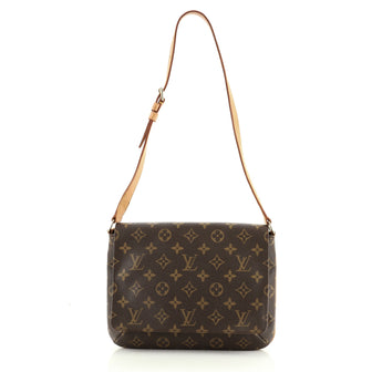 Louis Vuitton Musette Tango Handbag Monogram Canvas