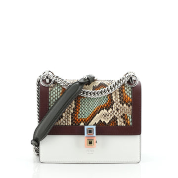 Fendi Kan I Bag Python and Leather Small