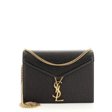 Saint Laurent Cassandra Chain Shoulder Bag Leather Small