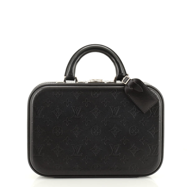 LOUIS VUITTON Monogram Glace Valisette PM Hand Bag Black M92235 LV Auth  pt1110a Leather ref.636731 - Joli Closet