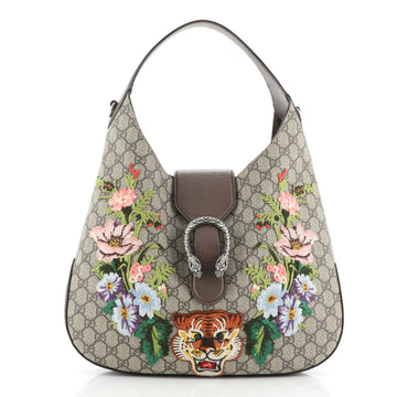 Gucci Dionysus Hobo Embroidered GG Coated Canvas Medium