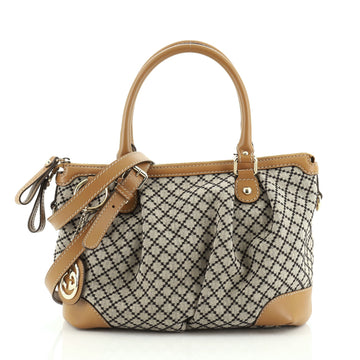 Gucci Sukey Top Handle Satchel Diamante Canvas Medium