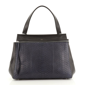 Celine Edge Bag Python and Leather Medium
