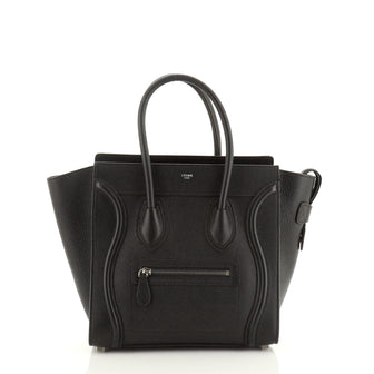 Celine Luggage Bag Grainy Leather Micro