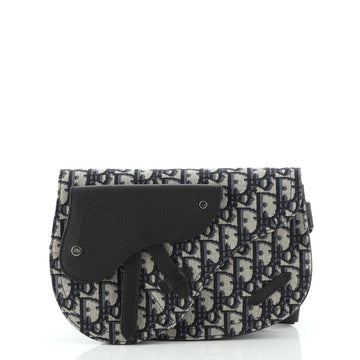 Christian Dior Saddle Messenger Bag Oblique Canvas