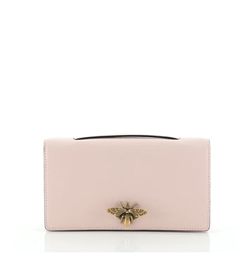 Christian Dior Bee Clutch Leather