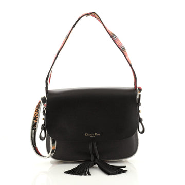 Christian Dior Diorodeo Flap Bag Calfskin with Embroidered Detail