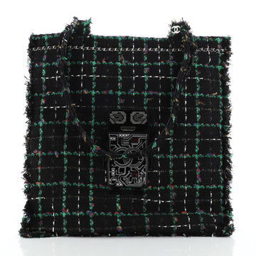 Chanel Shopping Tote Embellished Tweed Large