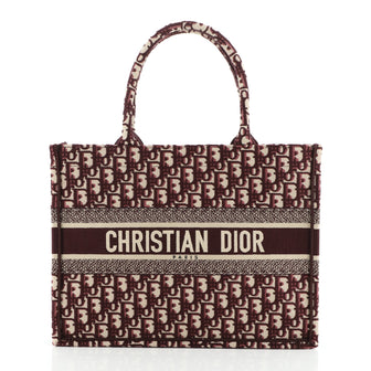 Christian Dior Book Tote Oblique Canvas Small