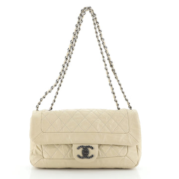 Chanel Coco Rider Flap Bag Quilted Aged Calfskin Medium