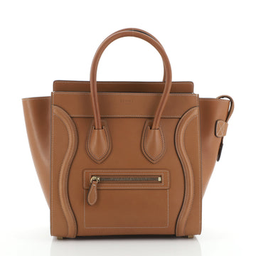 Celine Luggage Bag Smooth Leather Micro