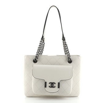 Chanel Archi Chic Shopping Tote Quilted Grained Calfskin Small