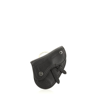 Christian Dior Saddle Bag Charm Leather