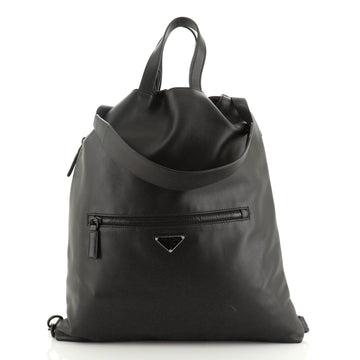 Prada Drawstring Backpack Soft Calfskin