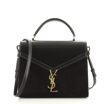 Saint Laurent Cassandra Top Handle Bag Leather and Suede Medium
