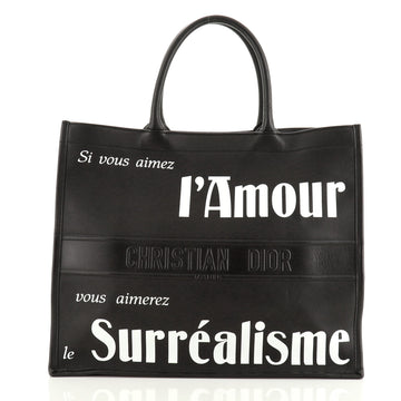 Christian Dior Surrealism Book Tote Printed Leather