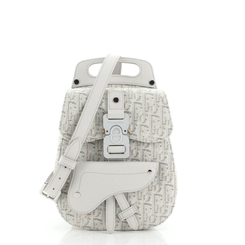 Christian Dior Saddle Backpack Oblique Canvas Mini 57886