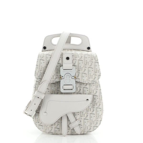Christian Dior Saddle Backpack Oblique Canvas Mini 57886