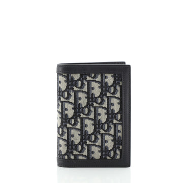 Christian Dior Passport Holder Oblique Canvas with Leather