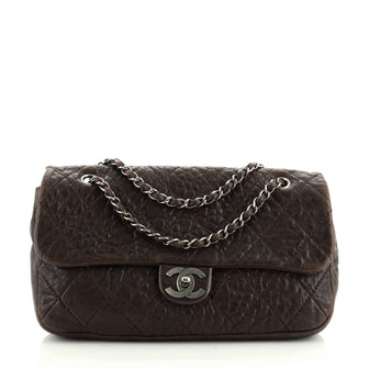 Chanel Le Marais Flap Bag Quilted Distressed Lambskin Jumbo