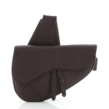 Christian Dior Saddle Crossbody Bag Leather