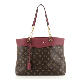 Louis Vuitton Pallas Shopper Monogram Canvas and Calfskin