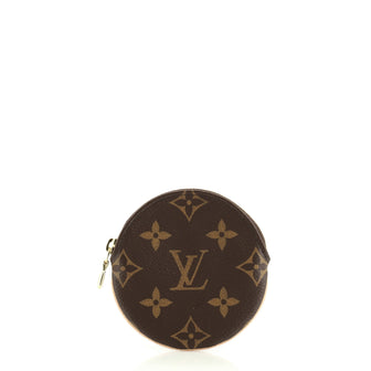 Louis Vuitton Round Coin Purse Monogram Canvas Brown 579132