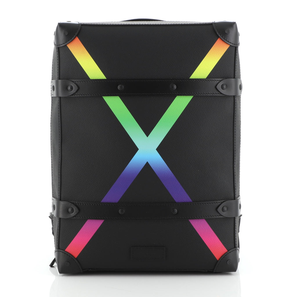Louis Vuitton Soft Trunk Backpack Taiga PM Black/Rainbow in Taiga Leather  with Matte Black - US