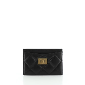 Chanel Reissue Card Holder Quilted Aged Calfskin