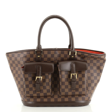 Louis Vuitton Manosque Handbag Damier GM