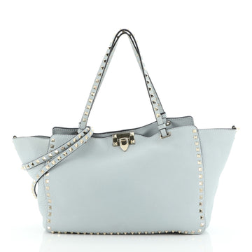 Valentino Rockstud Tote Pebbled Leather Medium