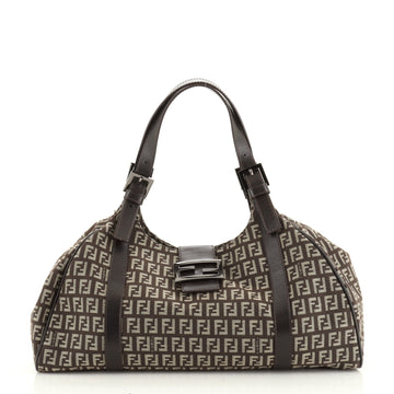 Fendi Belted Shoulder Bag Zucchino Canvas Large