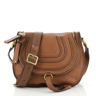Chloe Marcie Zip Crossbody Bag Leather Medium