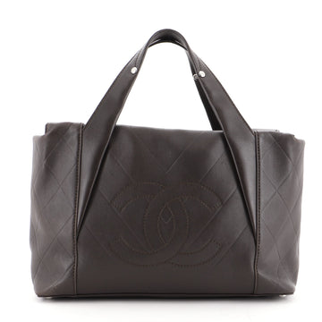 Chanel All Day Long Tote Chevron Leather Medium