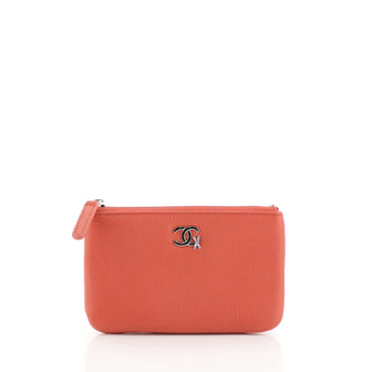 Chanel CC Ski O Case Pouch Goatskin Small