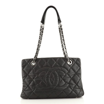 Chanel Timeless CC Shopping Tote Quilted Caviar Medium