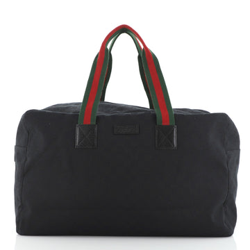 Gucci Web Carry On Duffle Bag GG Canvas Large
