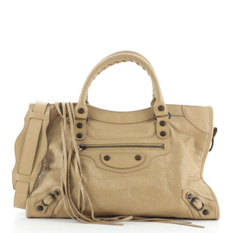 Balenciaga City Classic Studs Bag Leather Medium