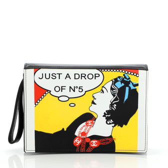 Chanel Just a Drop of No.5 Comic Coco Clutch Patent