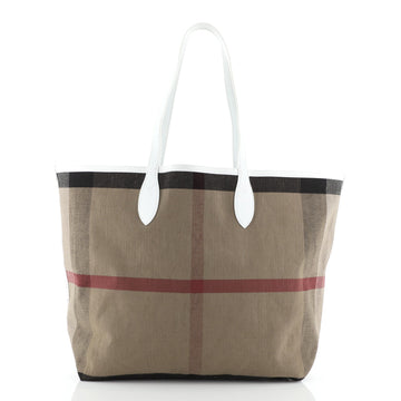 Burberry Doodle Reversible Tote Printed Canvas Large
