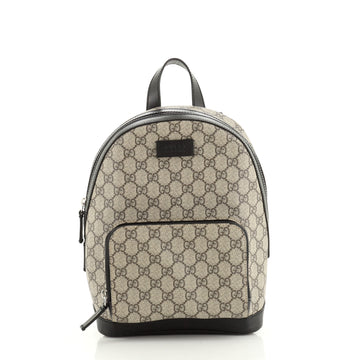 Gucci Zip Pocket Backpack GG Coated Canvas Small