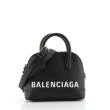 Balenciaga Logo Ville Bag Leather XXS